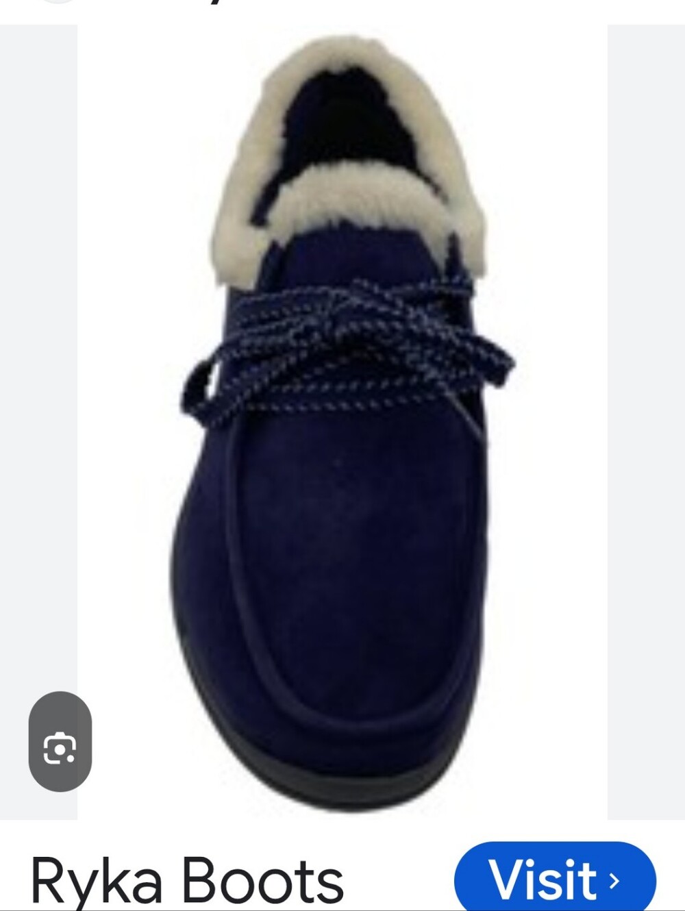 Ryka Revitalign Navy Blue Suede Lined Casual Shoes Women's